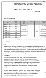 Ceilhit S+ 09 Instructions For Use And Installation