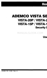 ADEMCO ADEMCO VISTA-15PSIA Manual del usuario