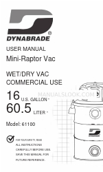 Dynabrade Mini-Raptor Vac 61100 Посібник користувача