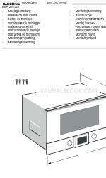 Gaggenau BMP 224 Інструкція з монтажу Посібник з монтажу