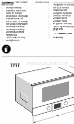 Gaggenau BMP 225 Panduan Petunjuk Instalasi