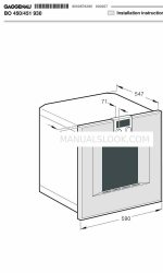 Gaggenau BO 450 Instrucciones de instalación