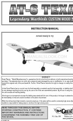 GREAT PLANES AT-6 Texan Buku Petunjuk