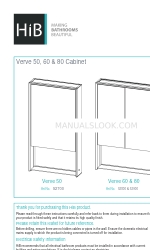 HiB Verve 50 Cabinet Інструкція з монтажу