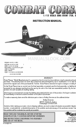 GREAT PLANES Combat Corsair Manual de instruções