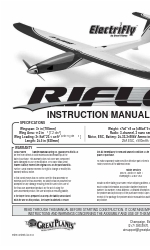 GREAT PLANES Electrifly Rifle Manual de instrucciones