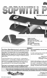 GREAT PLANES ElectriFly Sopwith Pup Manuale di istruzioni