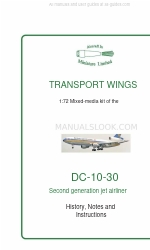 Aircraft in Miniature Limited Transport Wings DC-10-30 Manual de instrucciones