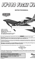 GREAT PLANES FW-190 Focke Wulf Manual de instrucciones