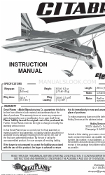 GREAT PLANES Gitabria Руководство по эксплуатации