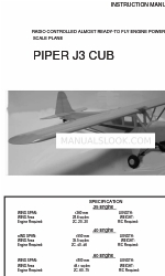 GREAT PLANES Piper j-3 cub Manuale di istruzioni