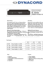 Dynacord SL 900 Datenblatt