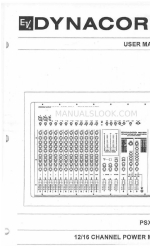 Dynacord 12/16 Channel Power Mixer PSX 1250 Manual del usuario