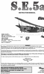 GREAT PLANES S.E.5a Manual de instruções