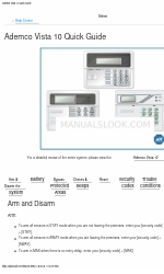 ADEMCO VISTA 10 Manuale rapido