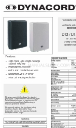 Dynacord D12 Spezifikationen von Architekten und Ingenieuren