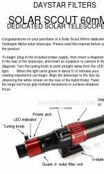 DayStar Filters SOLAR SCOUT Handbuch