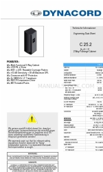 Dynacord C 25.2 - Информационный лист