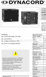Dynacord COBRA-TOP Especificaciones