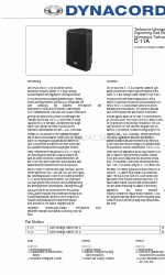 Dynacord D 11 A Ficha de datos