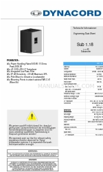 Dynacord SUB 1.18 - Ficha de datos