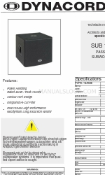 Dynacord Sub 112 Specificaties