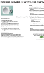 HiB ARIEST 22400 Instructions d'installation