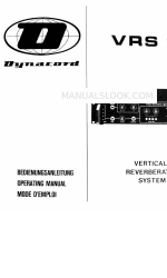 Dynacord VRS 23 Kullanım Kılavuzu