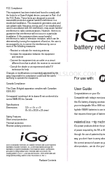 Igo BATTERY RECHARGER Manuale d'uso