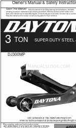 Daytona 70611 Manuel du propriétaire et consignes de sécurité