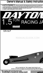 Daytona DA15LP Manuel du propriétaire et consignes de sécurité