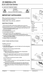 Emergi-Lite ELX LED Exit Series Инструкции по установке
