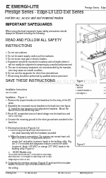 Emergi-Lite Prestige Series Manuel