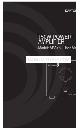 DaytonAudio APA150 Benutzerhandbuch