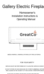 GreatCo EF72PEN Operating Manual