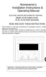 GreatCo Gallery GI-29 Instructions d'installation et manuel d'utilisation du propriétaire de la maison