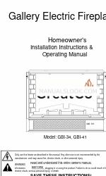 GreatCo GBI-34 Instructions d'installation et manuel d'utilisation du propriétaire de la maison