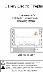 GreatCo GBI-34 Instructions d'installation et manuel d'utilisation du propriétaire de la maison