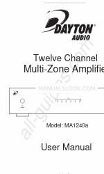 DaytonAudio MA1240A Benutzerhandbuch