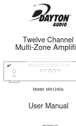 DaytonAudio MA1240A Benutzerhandbuch