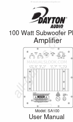 DaytonAudio SA100 Benutzerhandbuch