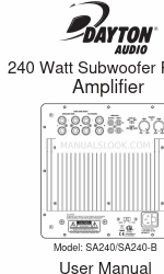DaytonAudio SA240-B Manual del usuario
