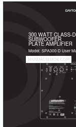 DaytonAudio SPA300-D User Manual