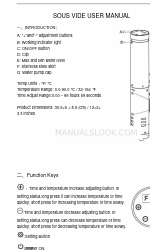 Greater Goods SOUS VIDE Manual do utilizador