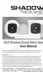 DaytonAudio Shadow Sound SS3 User Manual