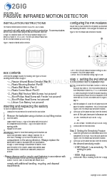 2gig Technologies 2GIG-PIR1E-345 Installation Instructions