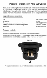 DaytonAudio Reference Series Manual de montagem