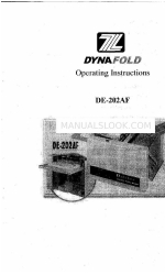 Dynafold DE-202AF Manual de instrucciones