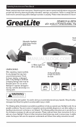 GreatLite EXPE51 Manual de instruções e de peças