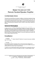 GAI-Tronics 723-003 24 V DC Skrócona instrukcja obsługi